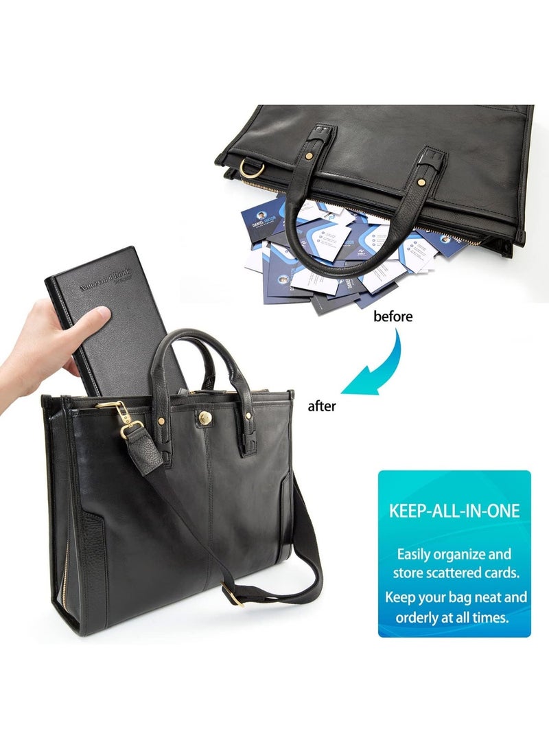 Deli Business Card Book Holder Name Card Organizer Professional Office Journal Namecard Holder Organizer Holds 240 Cards - Image 4